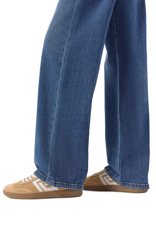 Замшевые кеды Swan Balmain GN1VI735/LACS Бежевый  GN1VI735/LACS Фото 2