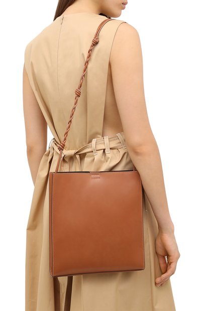 Сумка tangle JIL SANDER коричневого цвета по цене 115500 руб., арт. JSPR853172-WRB69152N, фото 2 Сумка tangle JIL SANDER, арт. JSPR853172-WRB69152N, фото 2