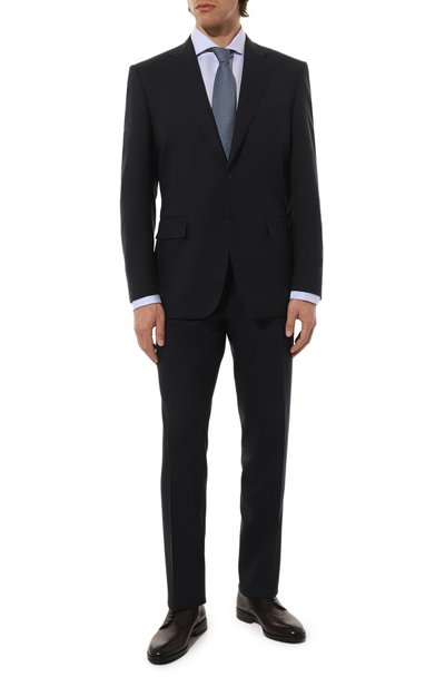 Шерстяной костюм CANALI темно-синего цвета по цене 150000 руб., арт. 11220/10/FC04480, фото 1 Шерстяной костюм CANALI, арт. 11220/10/FC04480, фото 1