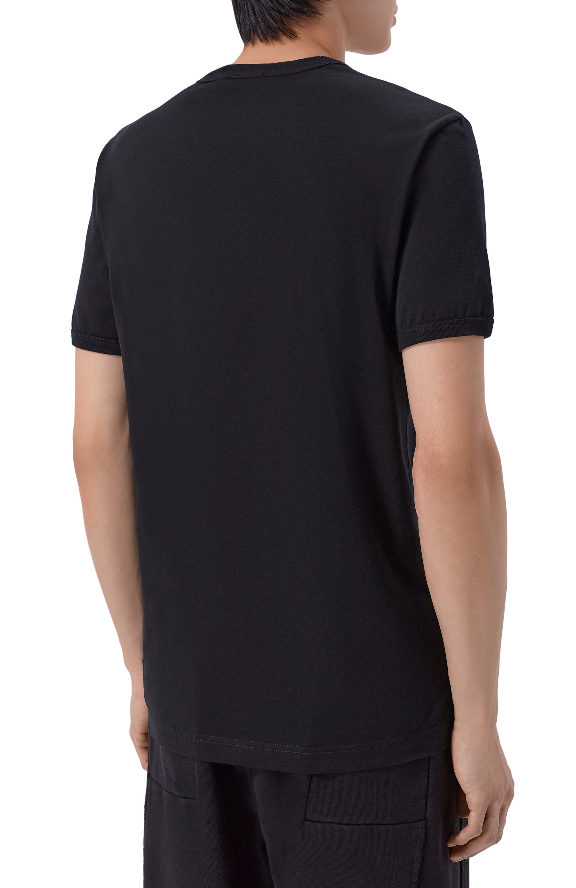 Хлопковая футболка DOLCE & GABBANA черного цвета по цене 65300 руб., арт. G8PV1T/G7Q1Q, фото 4 Хлопковая футболка DOLCE & GABBANA, арт. G8PV1T/G7Q1Q, фото 4