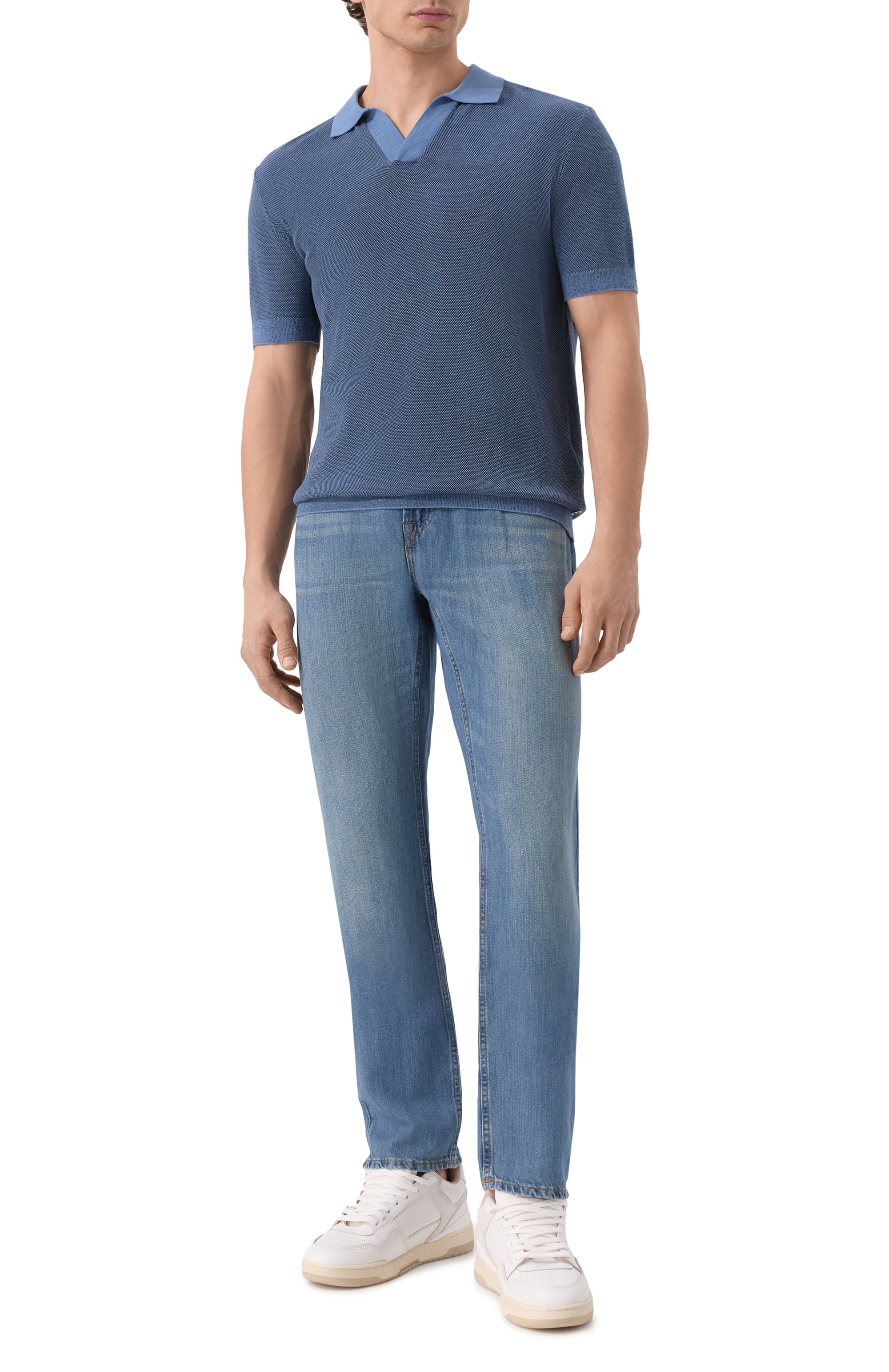 Поло из хлопка и вискозы BOGNER, арт. 88419503, фото 2