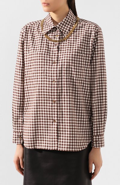 Хлопковая рубашка BURBERRY, арт. 4562578, фото 3