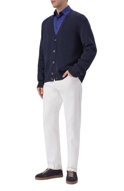 Хлопковая рубашка BRUNELLO CUCINELLI, арт. MW6040621, фото 2