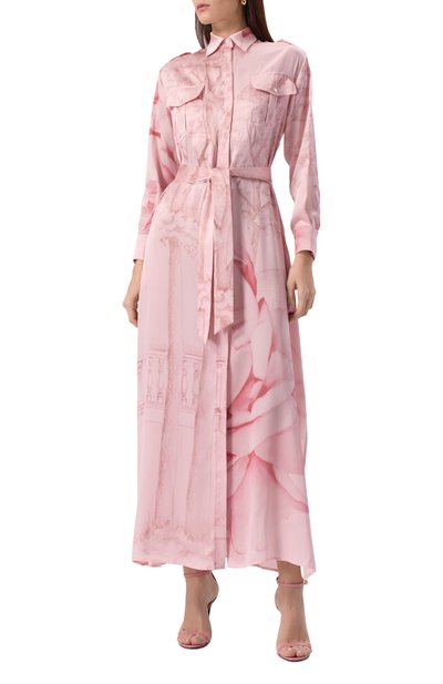 Атласное платье KITON, арт. D47321K0926E11, фото 3