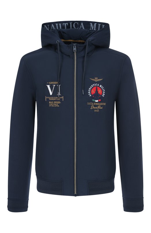 Хлопковая толстовка Aeronautica Militare 251AF500F459 Синий 251AF500F459