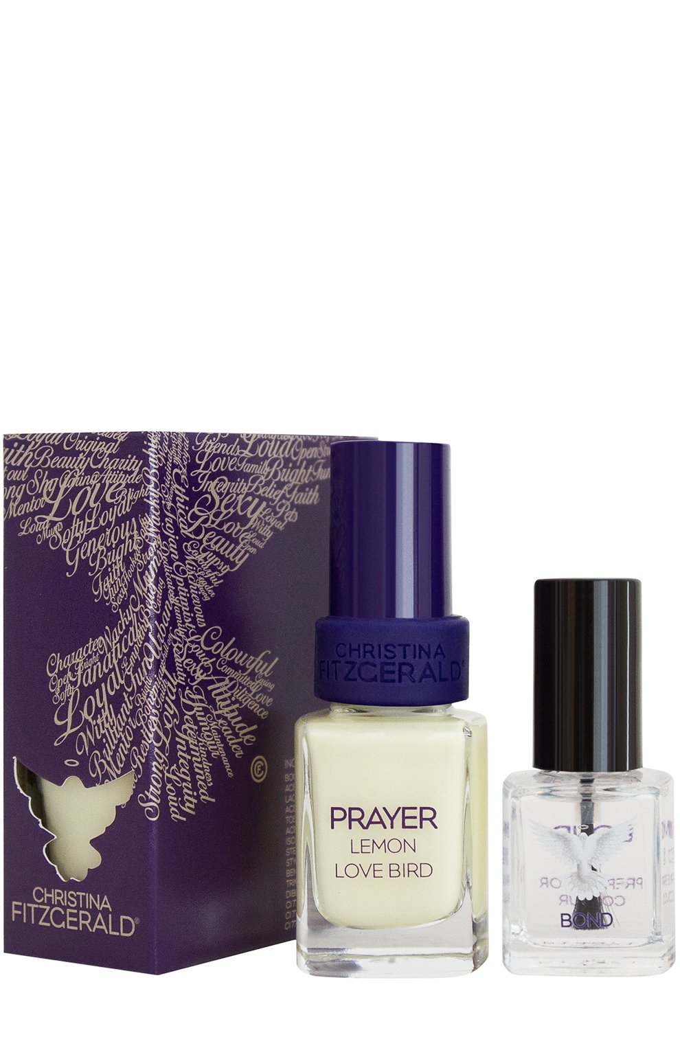 Лак для ногтей \лимонад\" prayer lemon love bird + bond (12+9ml)" CHRISTINA FITZGERALD цвета по цене 1520 руб., арт. 9333381004604, фото 1 Лак для ногтей \лимонад\" prayer lemon love bird + bond (12+9ml)" CHRISTINA FITZGERALD, арт. 9333381004604, фото 1