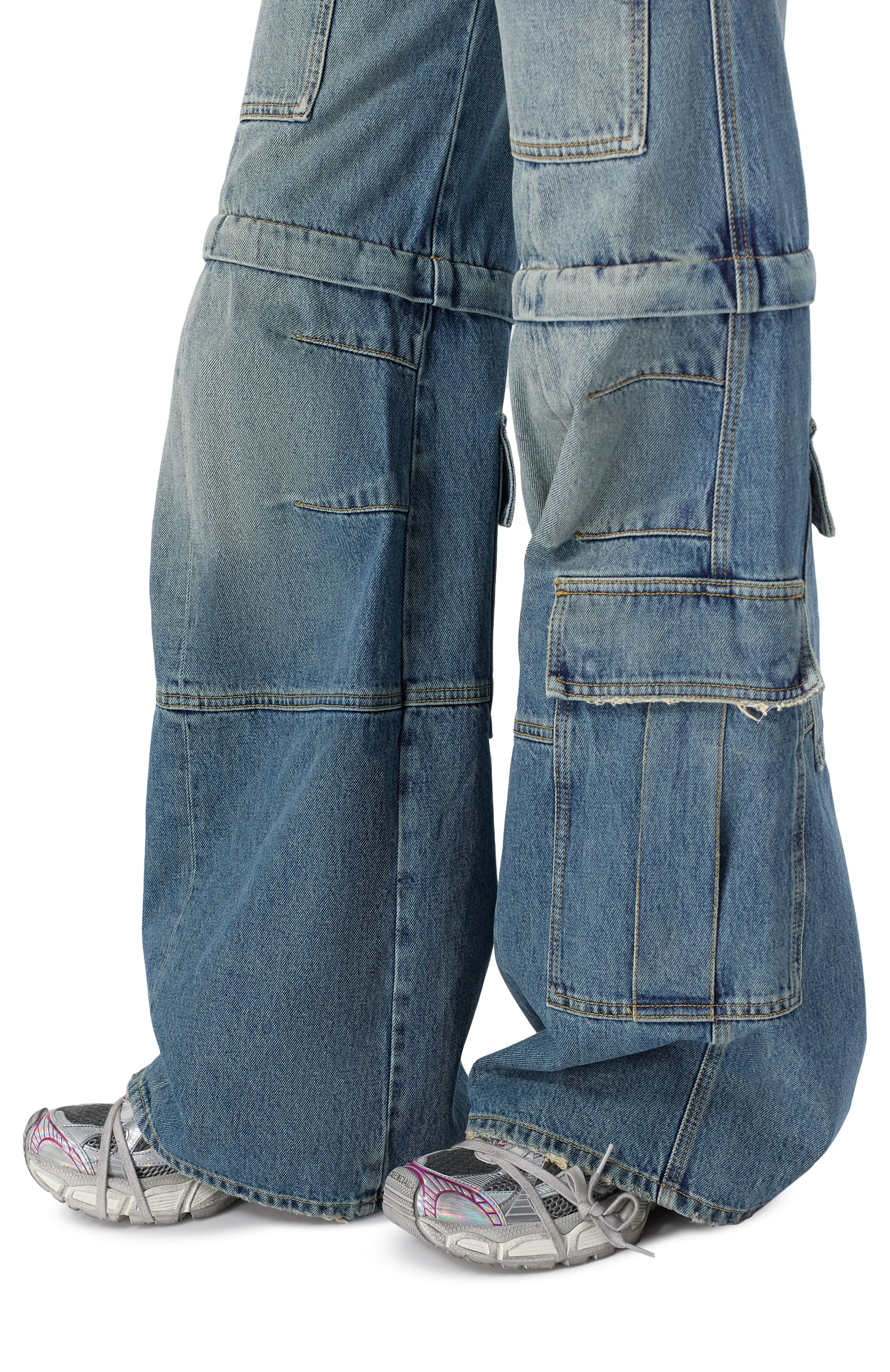 Комбинированные кроссовки 3xl BALENCIAGA, арт. 734731/W3XL5, фото 3