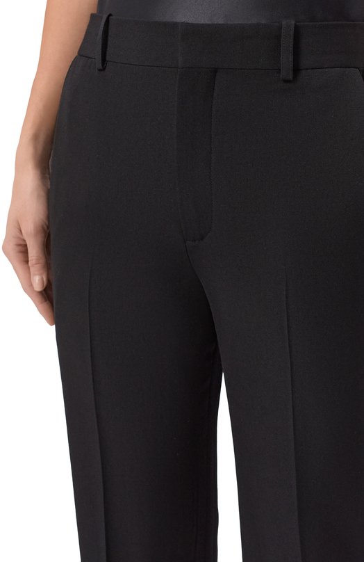 Шерстяные брюки Balmain GF1PN220/WC09 Чёрный  GF1PN220/WC09 Фото 5