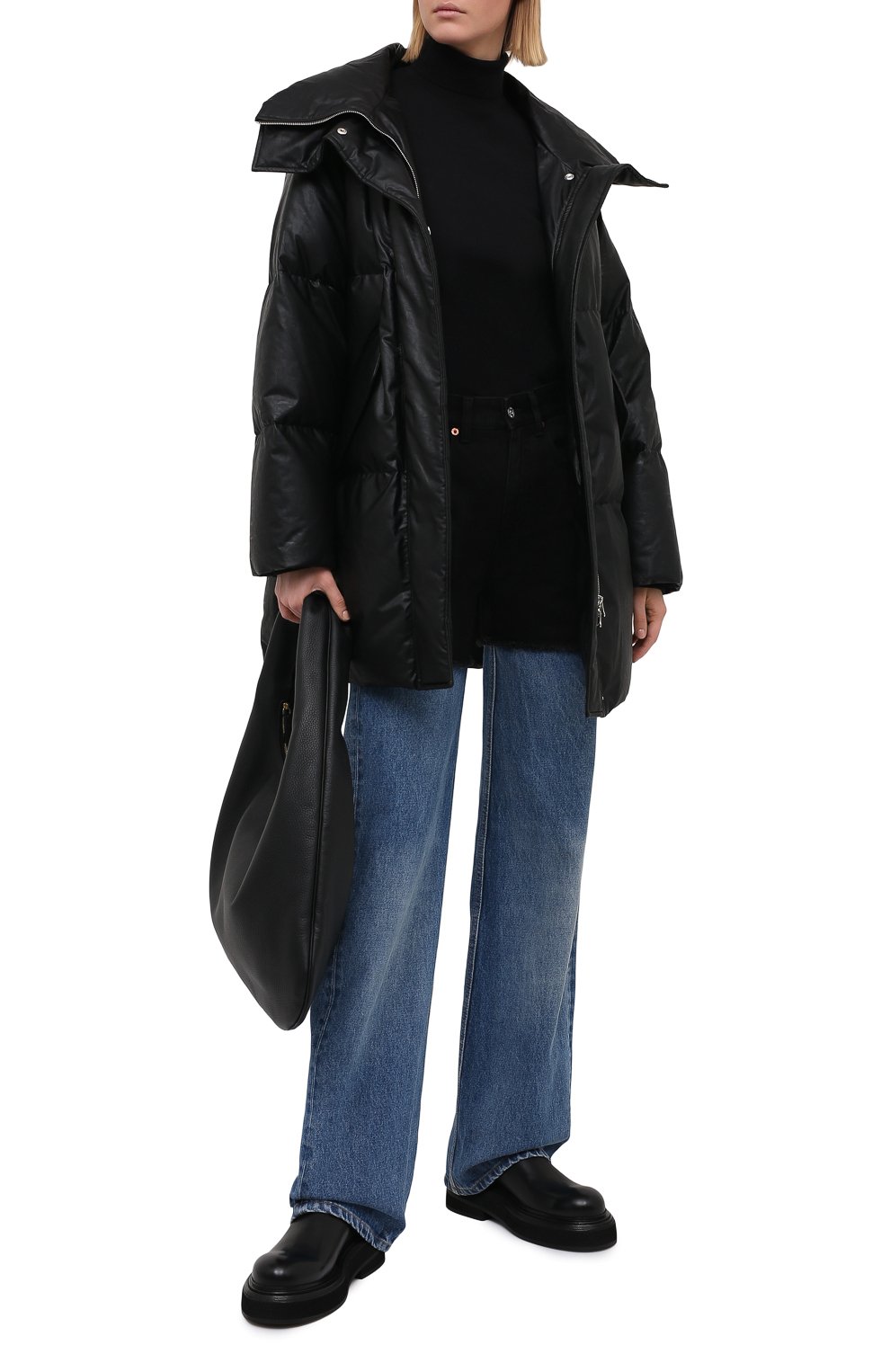 Джинсы MM6 темно-синего цвета по цене 35000 руб., арт. S52LA0142/S30589, фото 2 Джинсы MM6, арт. S52LA0142/S30589, фото 2