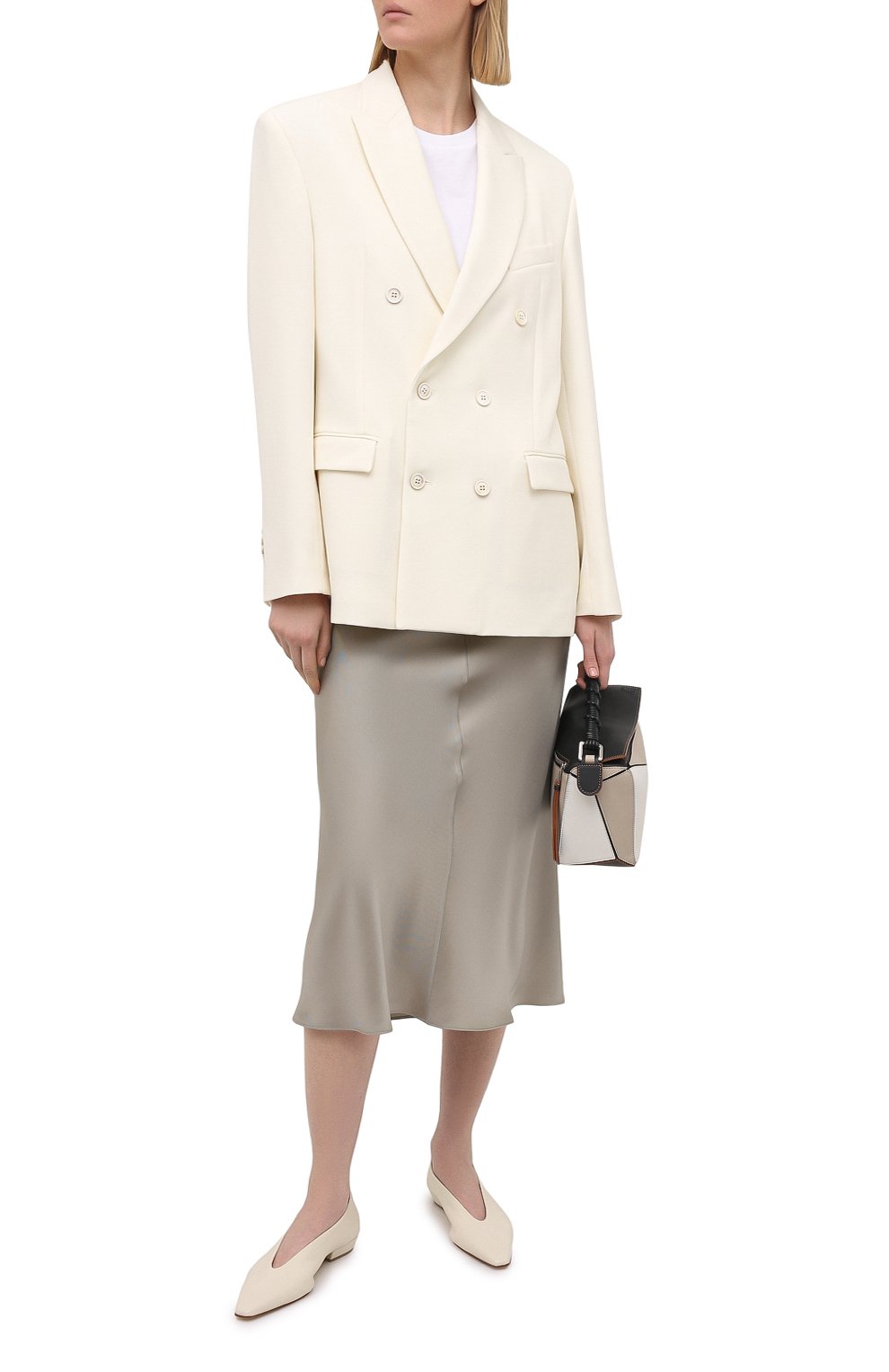 Шерстяной жакет WARDROBE.NYC белого цвета по цене 132500 руб., арт. W4007R04, фото 2 Шерстяной жакет WARDROBE.NYC, арт. W4007R04, фото 2