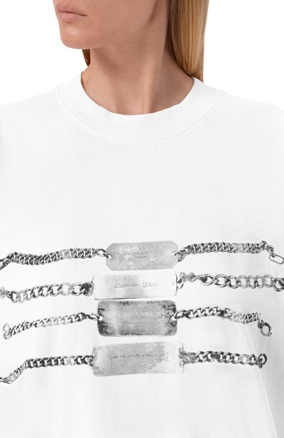 Хлопковая футболка ALEXANDER WANG, арт. UCC1261892, фото 5