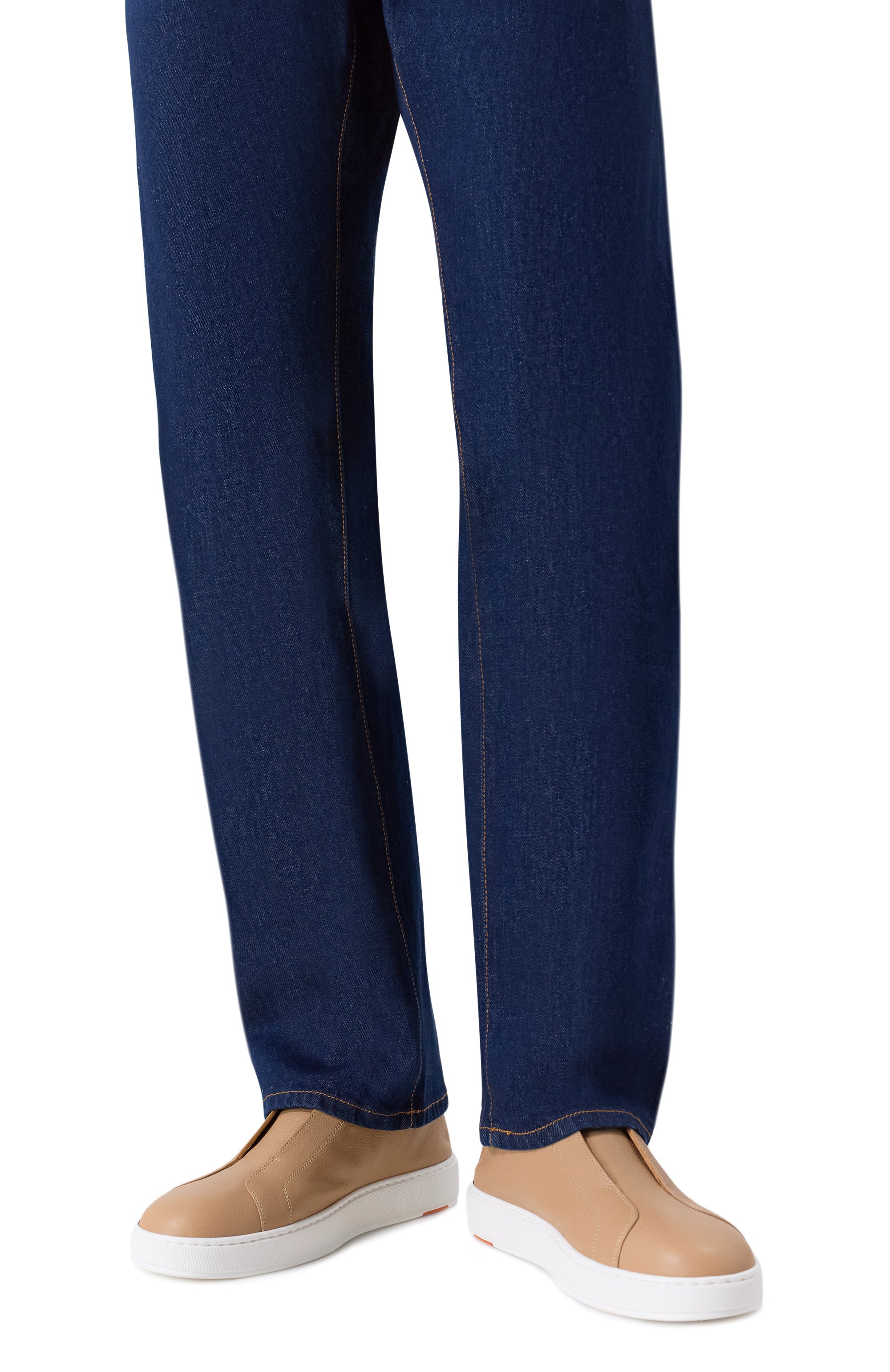 Кожаные кеды cleanic SANTONI, арт. MBCG21995BARTLLD, фото 3