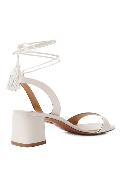 Кожаные босоножки alu 50 AQUAZZURA, арт. ALUMIDS0-NAP-FFF, фото 5