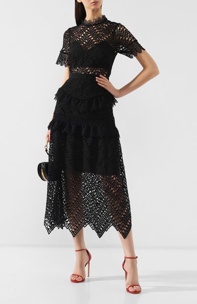 Кружевное платье-миди SELF-PORTRAIT, арт. SP20-089, фото 2