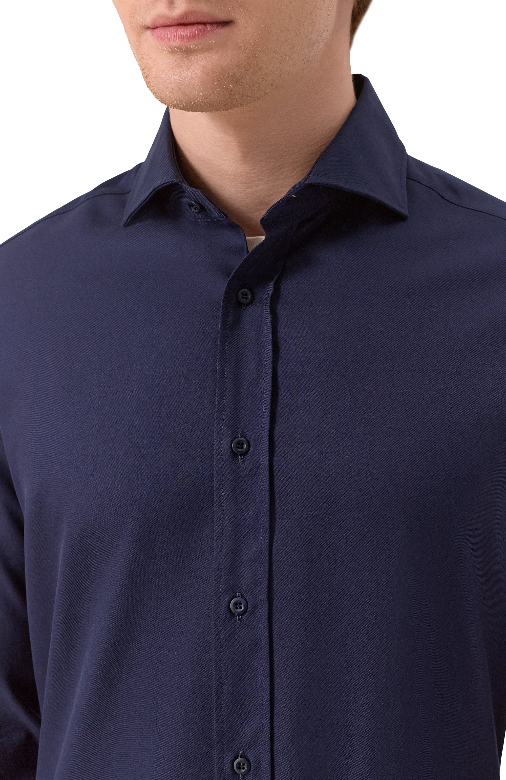 Хлопковая сорочка BRUNELLO CUCINELLI, арт. MW6041718, фото 5