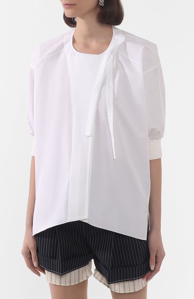Рубашка из смеси хлопка и шелка CHLOÉ, арт. CHC20UHT24041, фото 3
