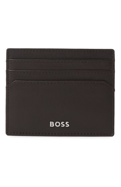 Мужской кожаный футляр для кредитных карт BOSS, арт. HBPU00016M