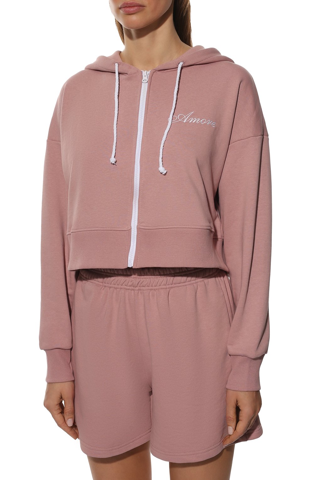 Хлопковая толстовка ARTEM KRIVDA, арт. T-HOOD-AMORE-PINK, фото 3