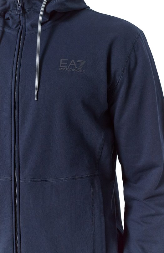 Хлопковый спортивный костюм EA7 7M000236/AF13512 Синий  7M000236/AF13512 Фото 6