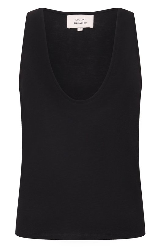 Топ из вискозы и шерсти Loulou de Saison ALBIA LDS Чёрный ALBIA LDS