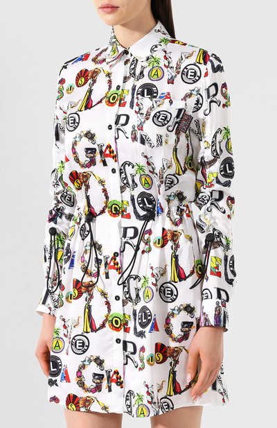 Платье с принтом VERSUS VERSACE разноцветного цвета по цене 67650 руб., арт. BD01143/BT10986, фото 3 Платье с принтом VERSUS VERSACE, арт. BD01143/BT10986, фото 3