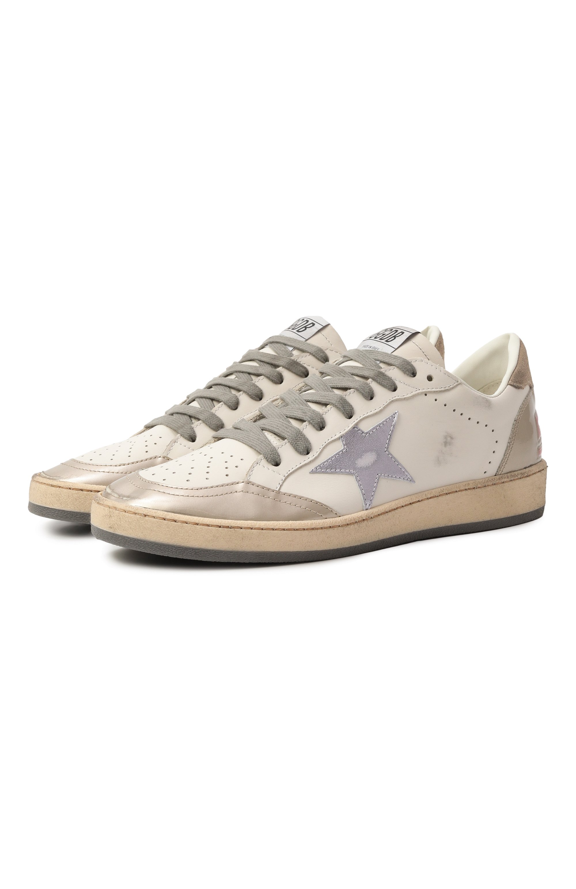 Кожаные кеды ball star GOLDEN GOOSE DELUXE BRAND, арт. GWF00117.F007471, фото 1