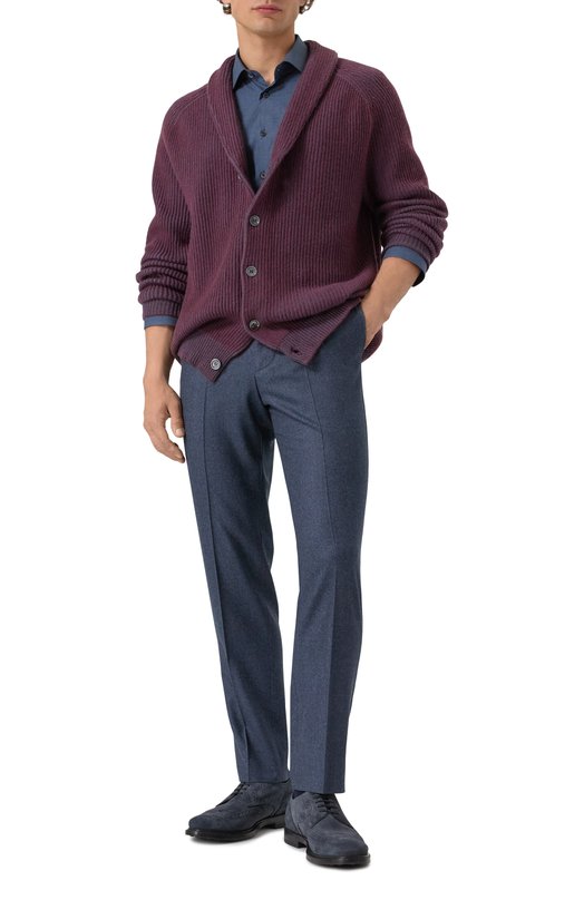 Хлопковая рубашка Corneliani 26P010-2611318 Синий  26P010-2611318 Фото 2