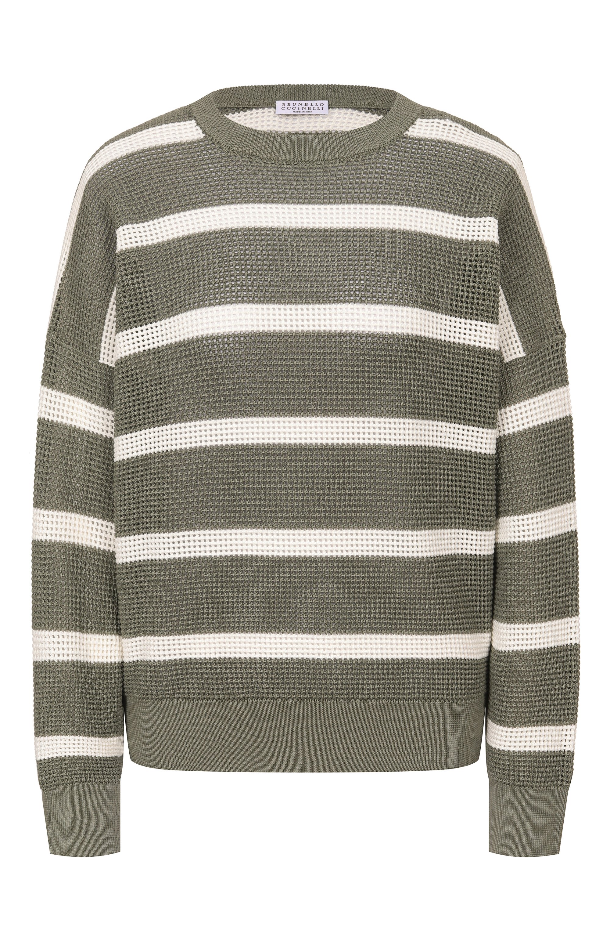 Хлопковый пуловер BRUNELLO CUCINELLI, арт. M19225700, фото 1