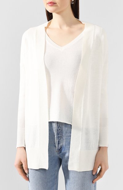 Кардиган из смеси льна и хлопка IL BORGO CASHMERE, арт. 55-1046G0, фото 3
