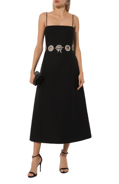 Платье из шерсти и шелка VALENTINO, арт. 5B3VA9L01CF, фото 2