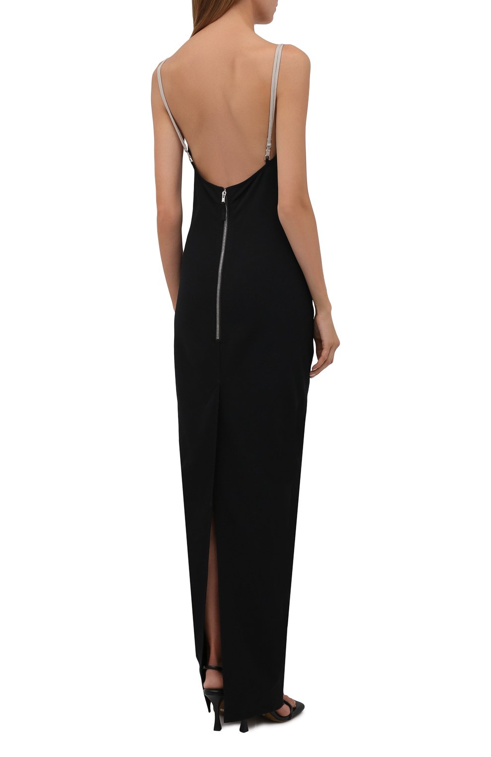 Платье из хлопка и вискозы RICK OWENS, арт. RP02A7517/GG, фото 4