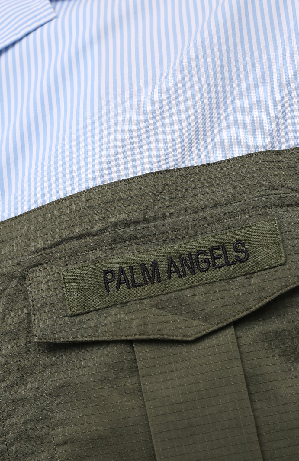 Хлопковая рубашка PALM ANGELS, арт. PMGA092S21FAB0025610, фото 5