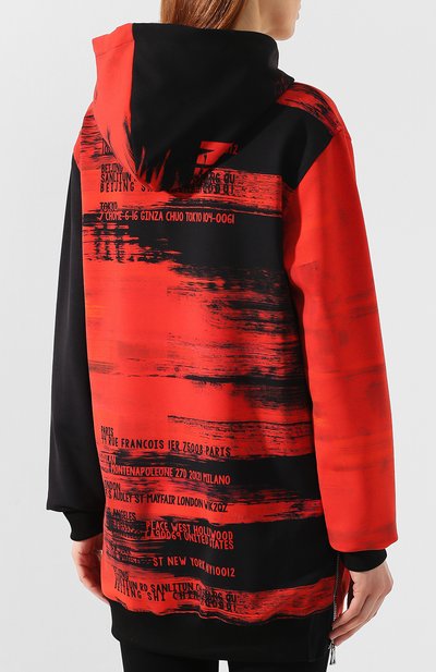 Худи с принтом BALMAIN красного цвета по цене 178500 руб., арт. RF26374/I113, фото 4 Худи с принтом BALMAIN, арт. RF26374/I113, фото 4