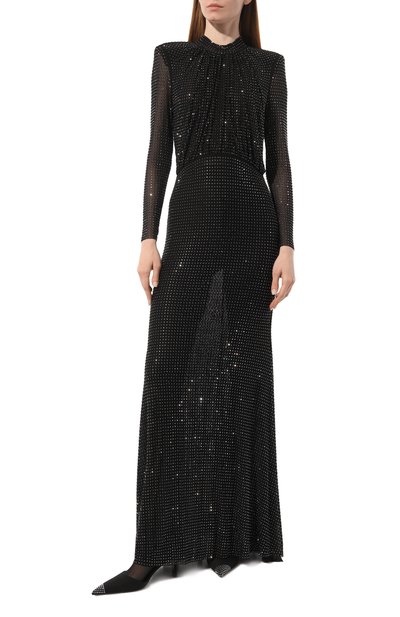 Платье с отделкой стразами SELF-PORTRAIT, арт. AW23-073X-B, фото 3