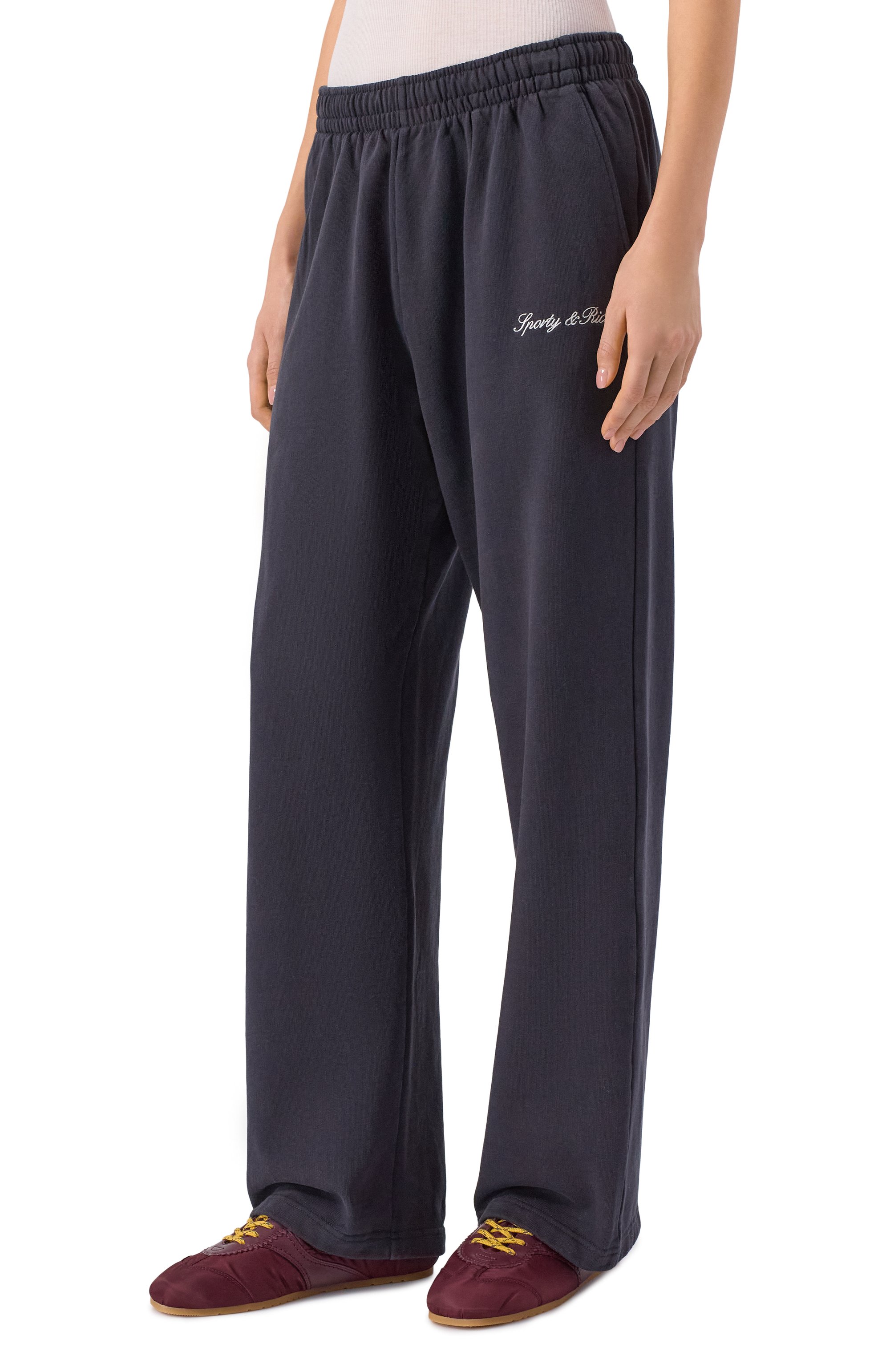 Хлопковые брюки SPORTY AND RICH, арт. PA05560326BA01, фото 3