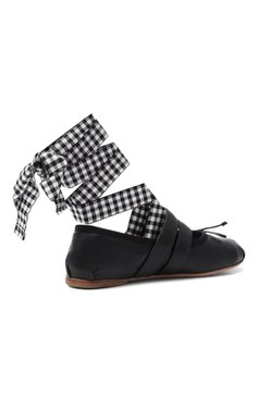 Кожаные балетки MIU MIU, арт. 5F466A-3H56-F0806-F-005, фото 3