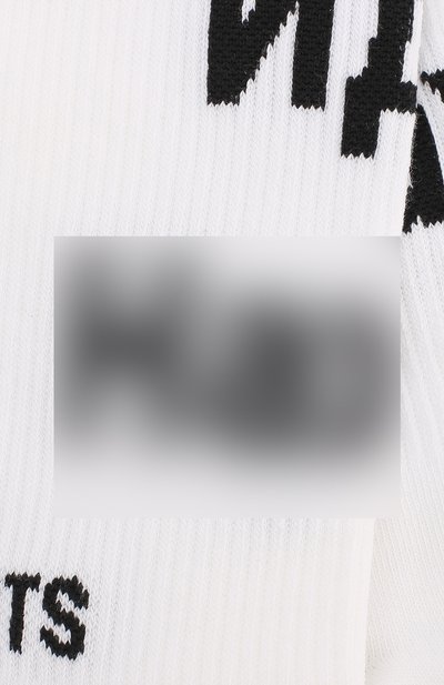 Хлопковые носки VETEMENTS белого цвета по цене 7615 руб., арт. USS198033/M, фото 2 Хлопковые носки VETEMENTS, арт. USS198033/M, фото 2