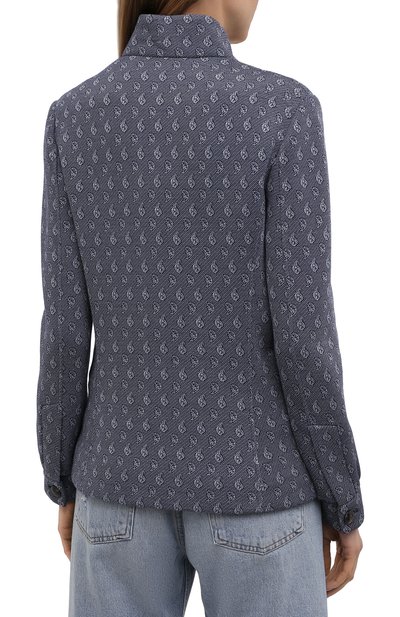 Жакет из вискозы GIORGIO ARMANI синего цвета по цене 159500 руб., арт. 6KAG51/AJVPZ, фото 4 Жакет из вискозы GIORGIO ARMANI, арт. 6KAG51/AJVPZ, фото 4