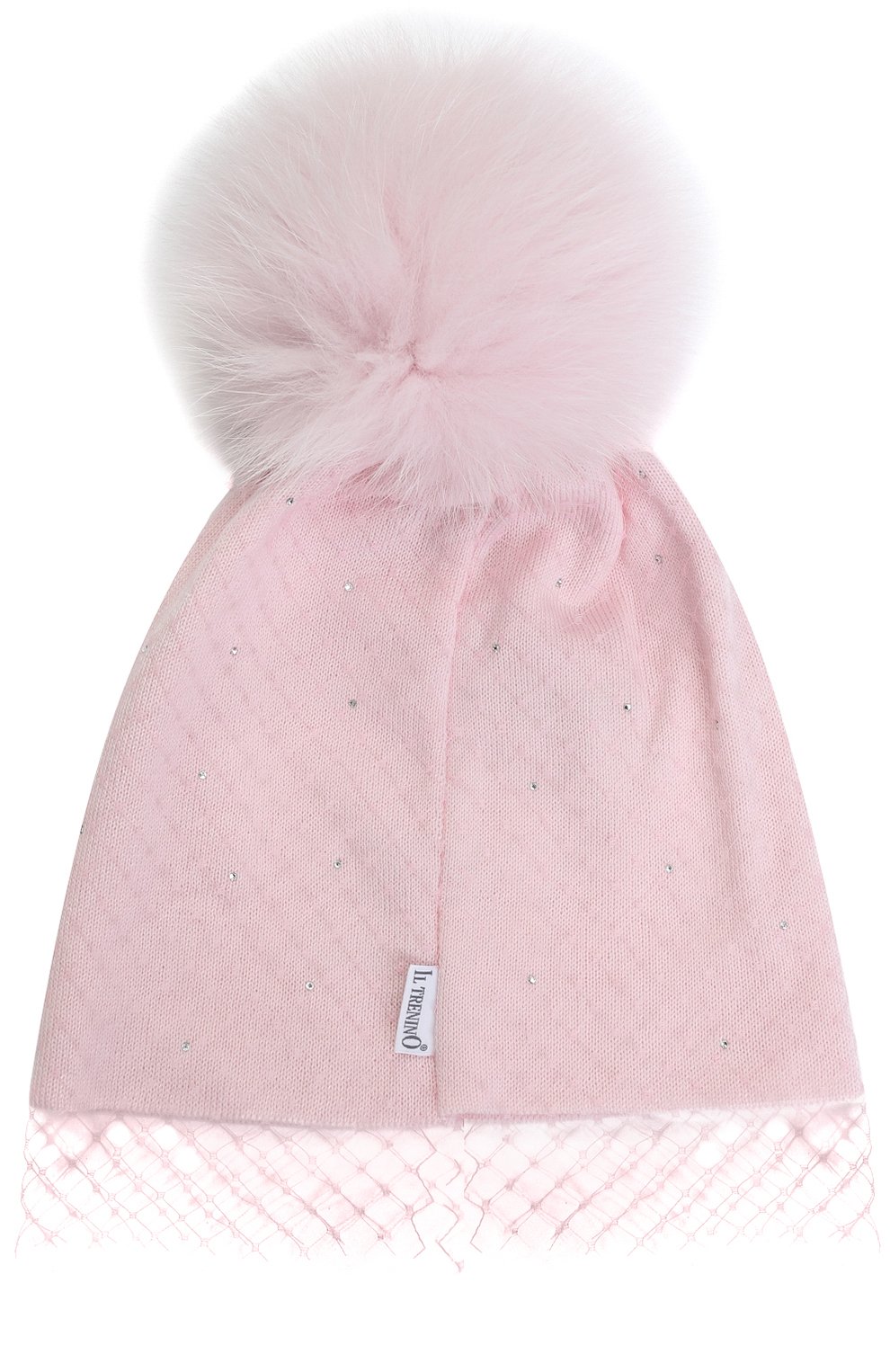 Шерстяная шапка с вуалью и помпоном IL TRENINO, арт. 17 4429/E0, фото 2