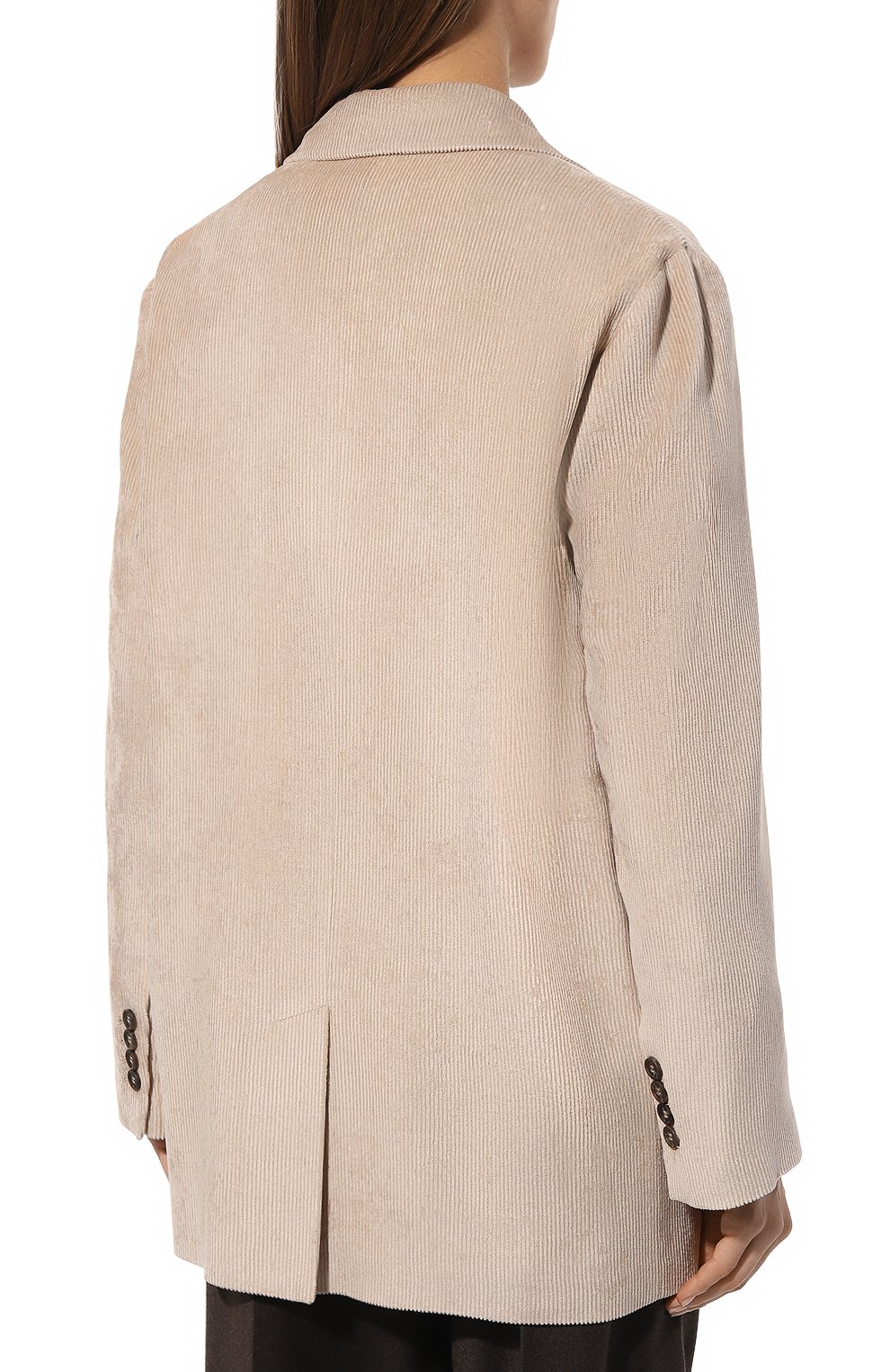 Вельветовый жакет BRUNELLO CUCINELLI бежевого цвета по цене 365000 руб., арт. MD5412482P, фото 4 Вельветовый жакет BRUNELLO CUCINELLI, арт. MD5412482P, фото 4