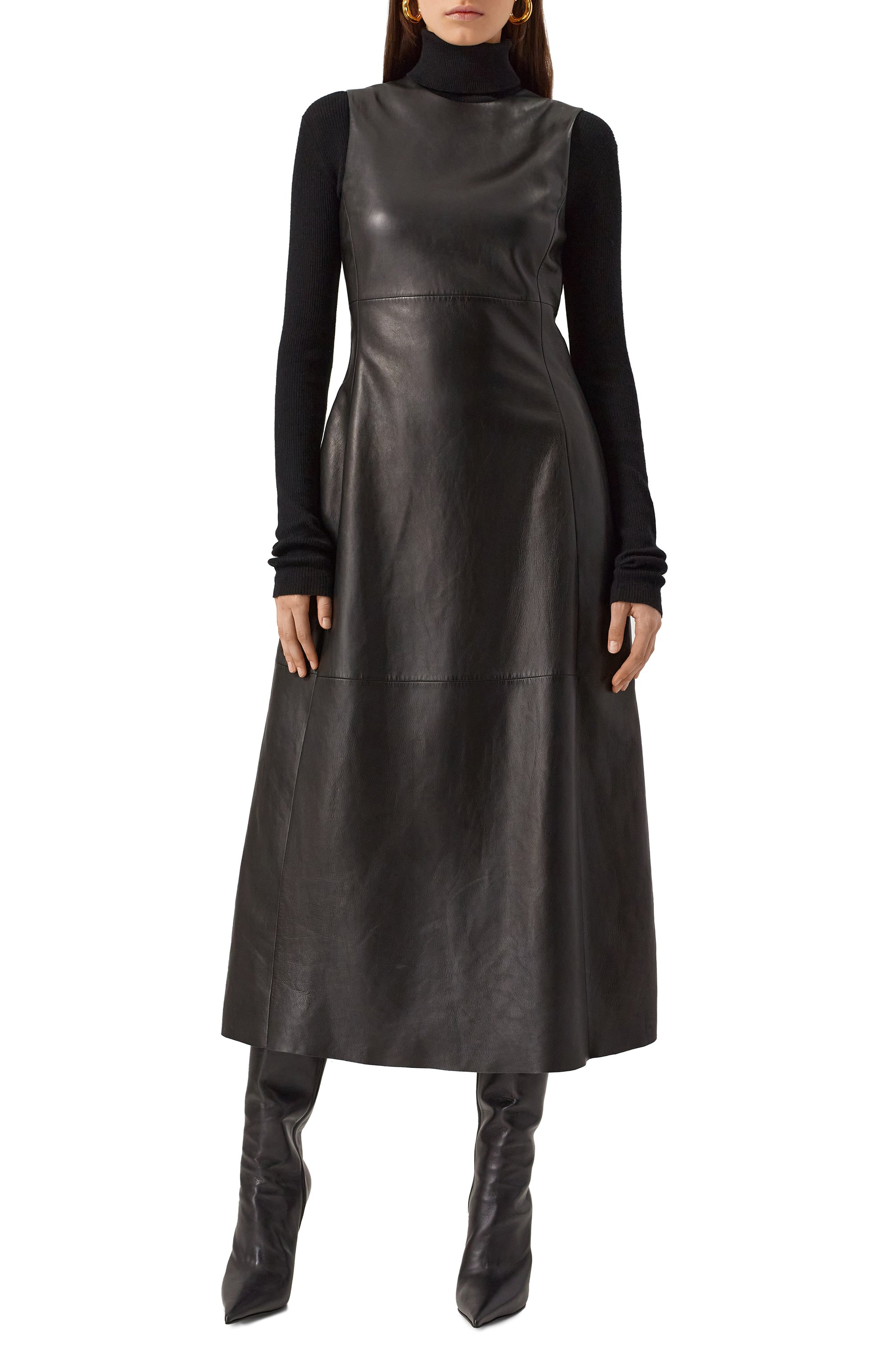 Кожаное платье MVST, арт. ZBEL-Y334-1/Z2759-2, фото 4