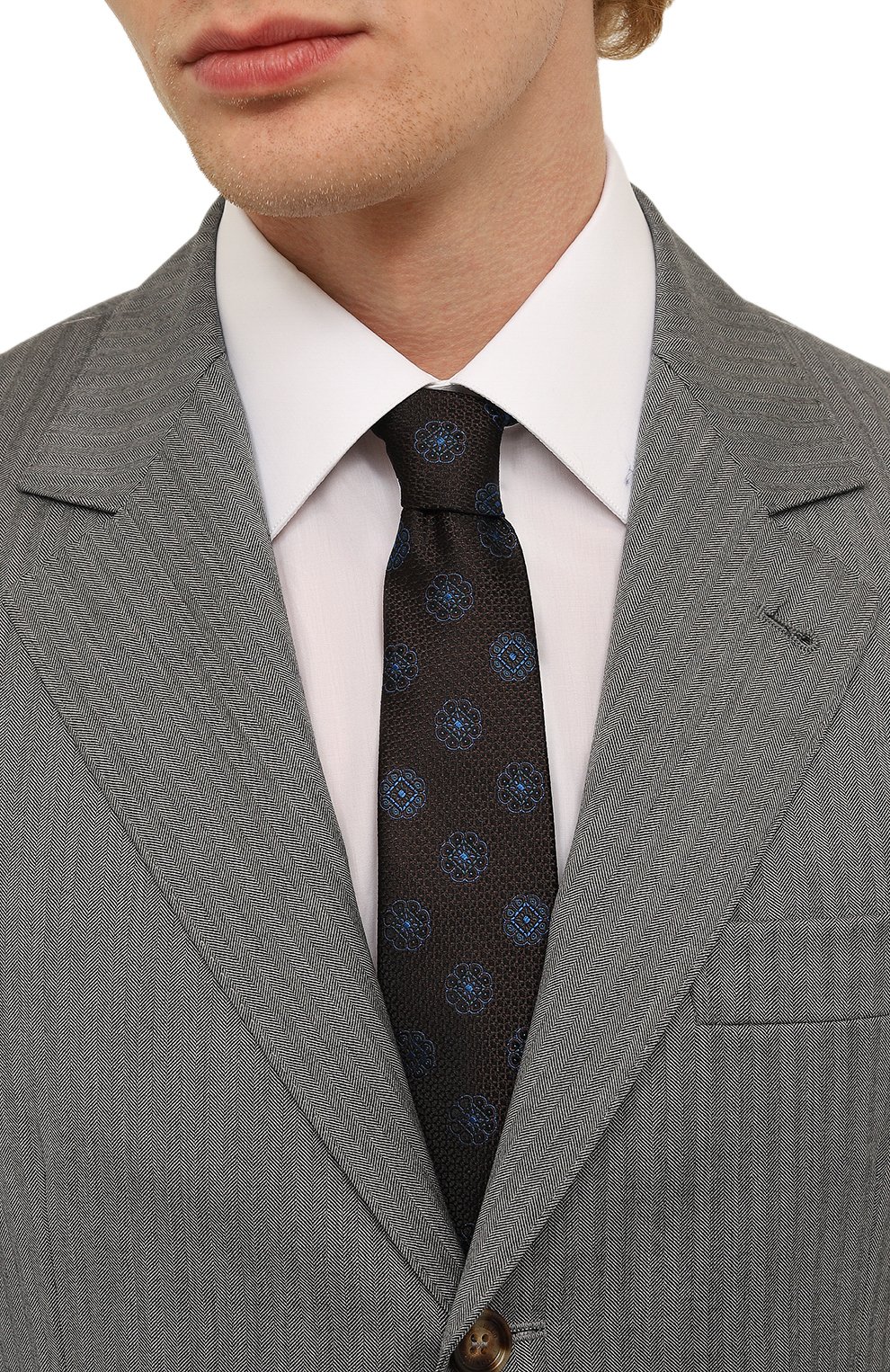 Шелковый галстук CANALI, арт. 18/HJ03783, фото 2