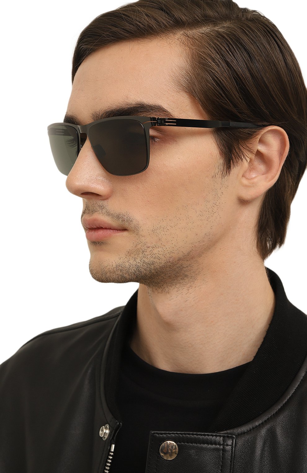 Солнцезащитные очки IC! BERLIN, арт. IB-CHARLIE GUN-METAL BLACK GREEN D0NNERSTAG, фото 2