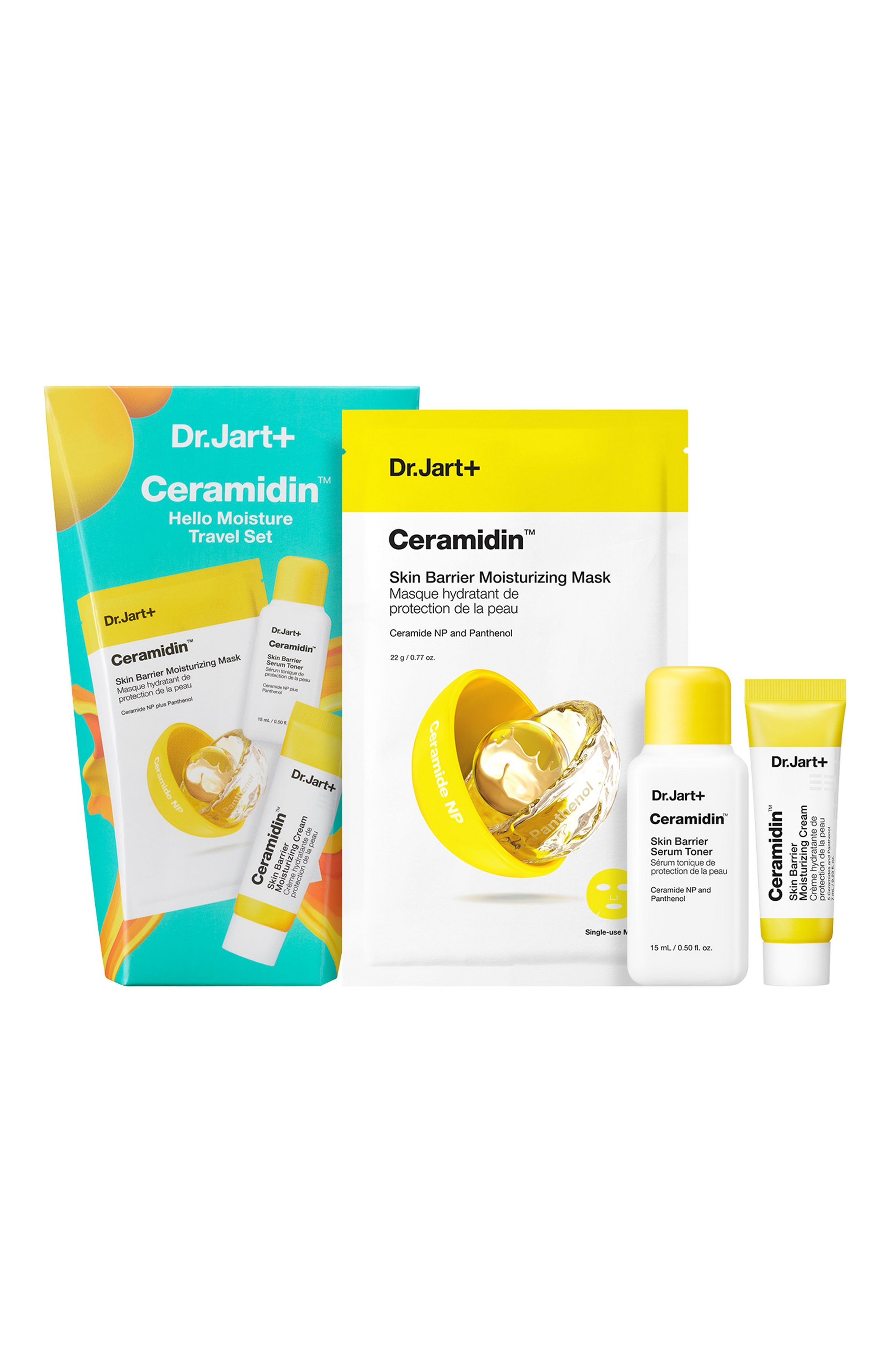 Набор увлажняющих средств для лица ceramidin (22g+7ml+15ml) DR.JART+ бесцветного цвета по цене 1950 руб., арт. 8809844997130, фото 2 Набор увлажняющих средств для лица ceramidin (22g+7ml+15ml) DR.JART+, арт. 8809844997130, фото 2