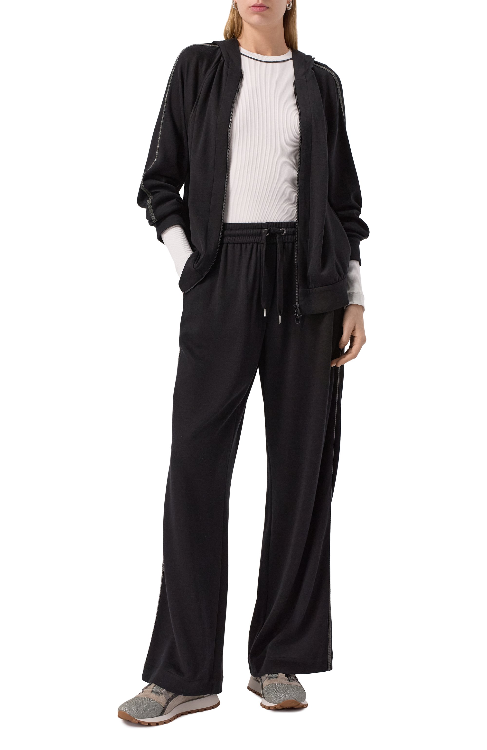 Хлопковый лонгслив BRUNELLO CUCINELLI, арт. MG902FP300, фото 2