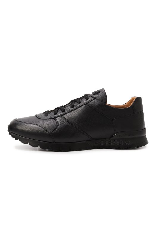 Кожаные кроссовки Kiton USSA114N0012608/M Чёрный  USSA114N0012608/M Фото 4