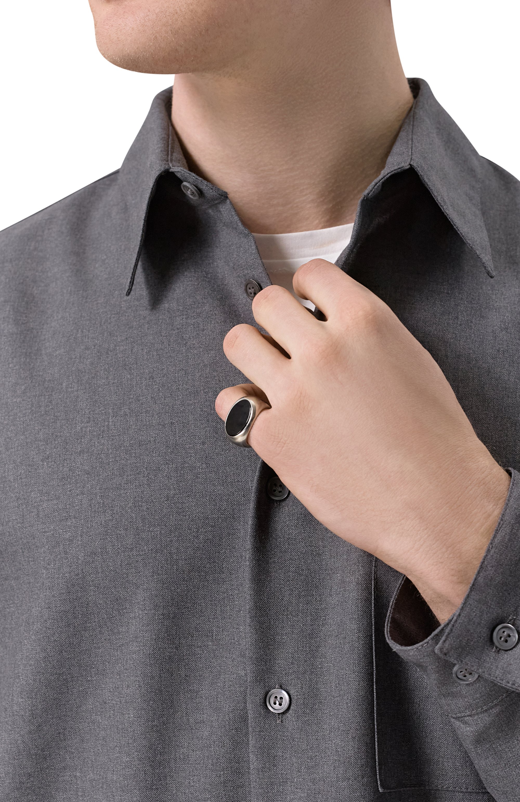 Кольцо DRIES VAN NOTEN черного цвета по цене 42650 руб., арт. 251-028202-092, фото 2 Кольцо DRIES VAN NOTEN, арт. 251-028202-092, фото 2