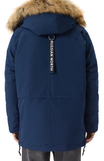 Пуховик с отделкой из енота ARCTIC EXPLORER, арт. CHILL_NAVY, фото 4