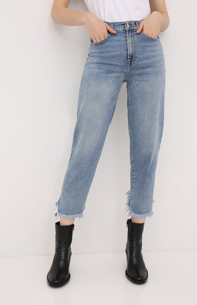 Джинсы 7 FOR ALL MANKIND голубого цвета по цене 27750 руб., арт. JSA71200L0, фото 3 Джинсы 7 FOR ALL MANKIND, арт. JSA71200L0, фото 3