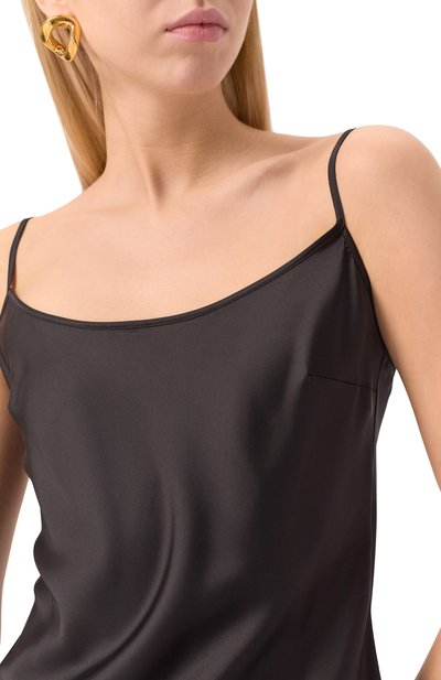Атласный топ D.EXTERIOR черного цвета по цене 19600 руб., арт. 60667, фото 5 Атласный топ D.EXTERIOR, арт. 60667, фото 5